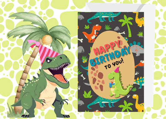 Happy Birthday - dinosaur